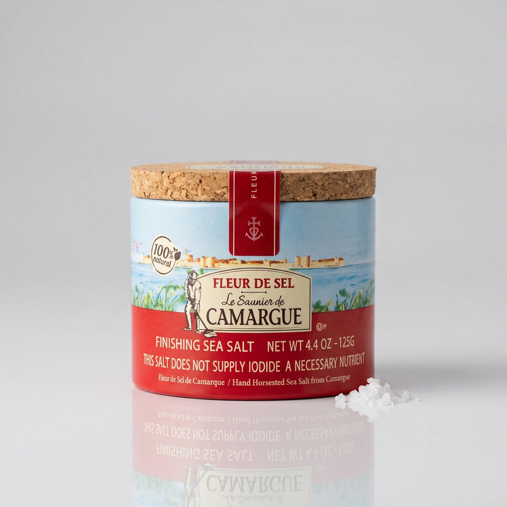 La Saunier Fleur de Sel Finishing Sea Salt, 4.40 oz (125g)