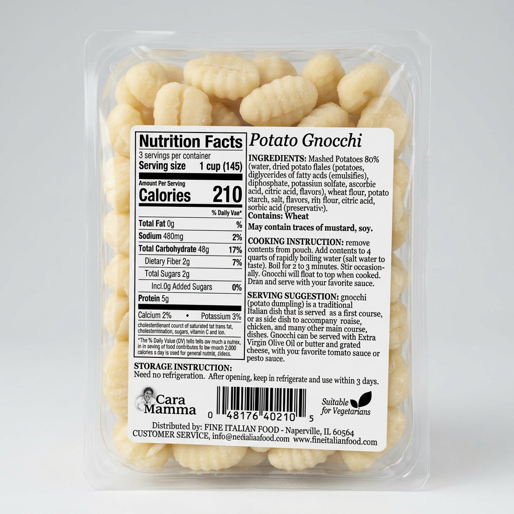 Cara Mamma Potato Gnocchi, 16 oz (454g)