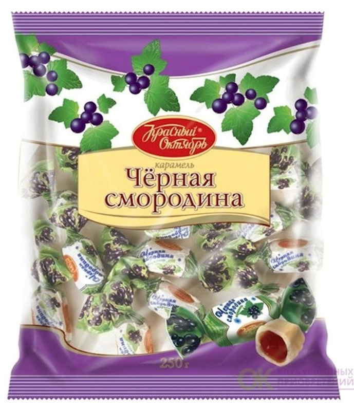 KO Chernaya Smorodina Caramel Candy, 7.1 oz (200g)