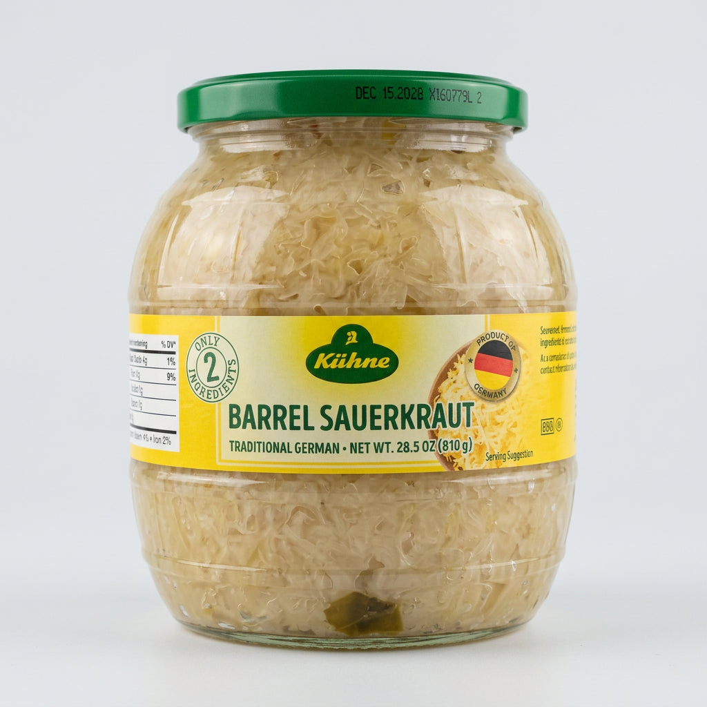 Kühne Barrel Sauerkraut, 28.6 oz (810g)