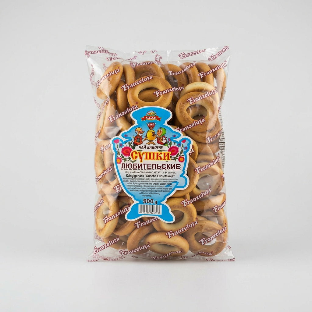 Franzeluta Sushki Lyubitelskie Bread Rings, 1.1 lb (500g)