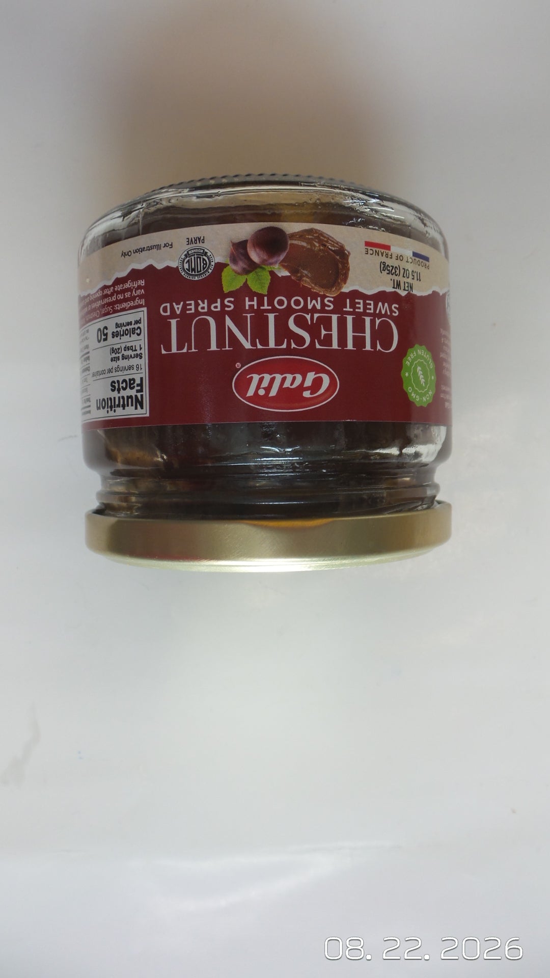 Galil Chestnut Sweet Smooth Spread, 11.5 oz (325g)