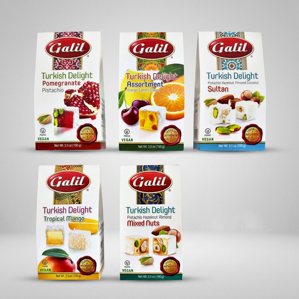Galil Turkish Delight – 100g Assortment Collection