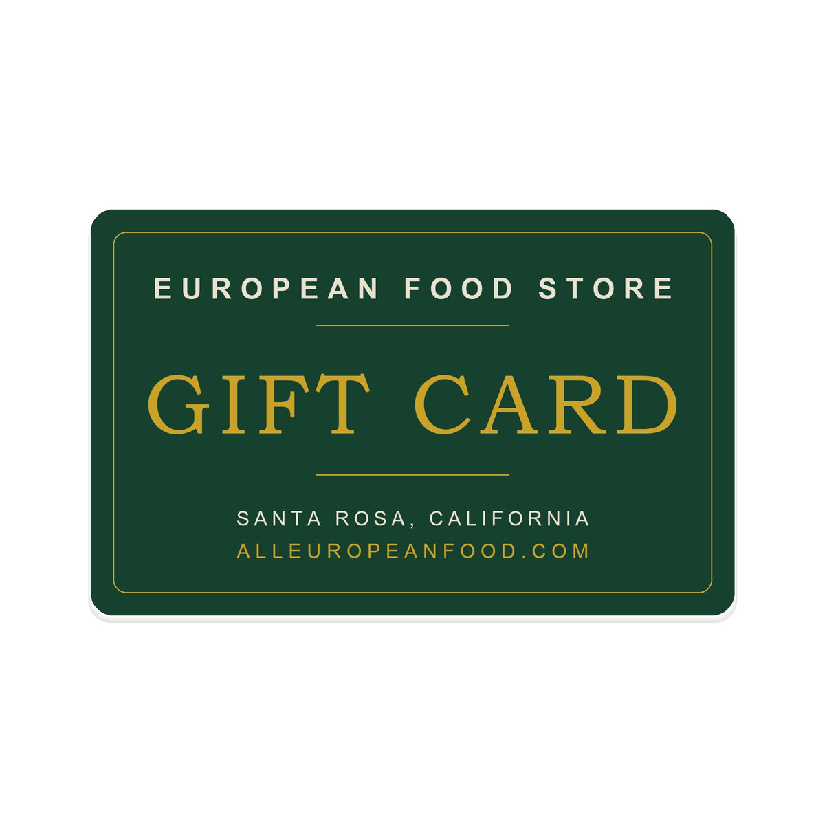 European Food Store Gift Card