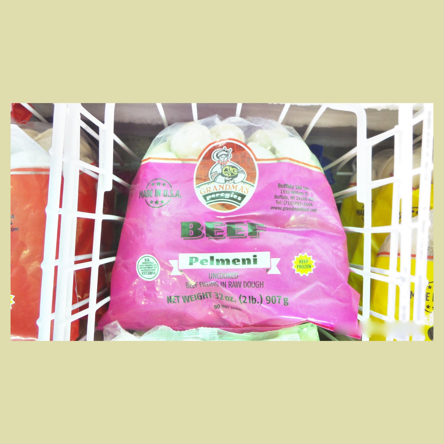 Grandma's Beef Pelmeni, 2 lb (907g)