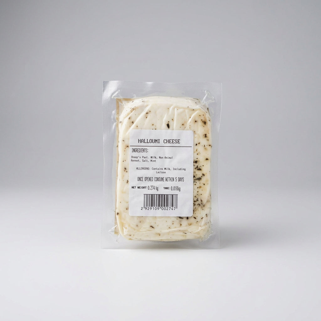 Halloumi Cheese with Mint, Sheep's and Goat's Milk