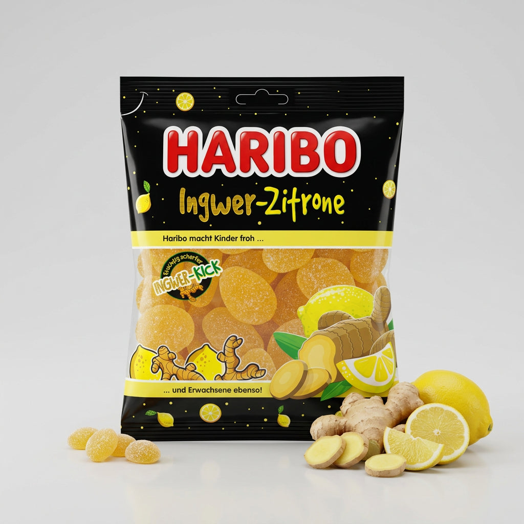 Haribo Ginger-Lemon, 5.64 oz (160g)