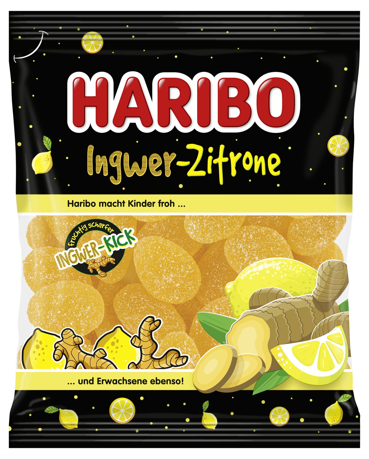 Haribo Ginger - Lemon, 3.99 oz (113g)