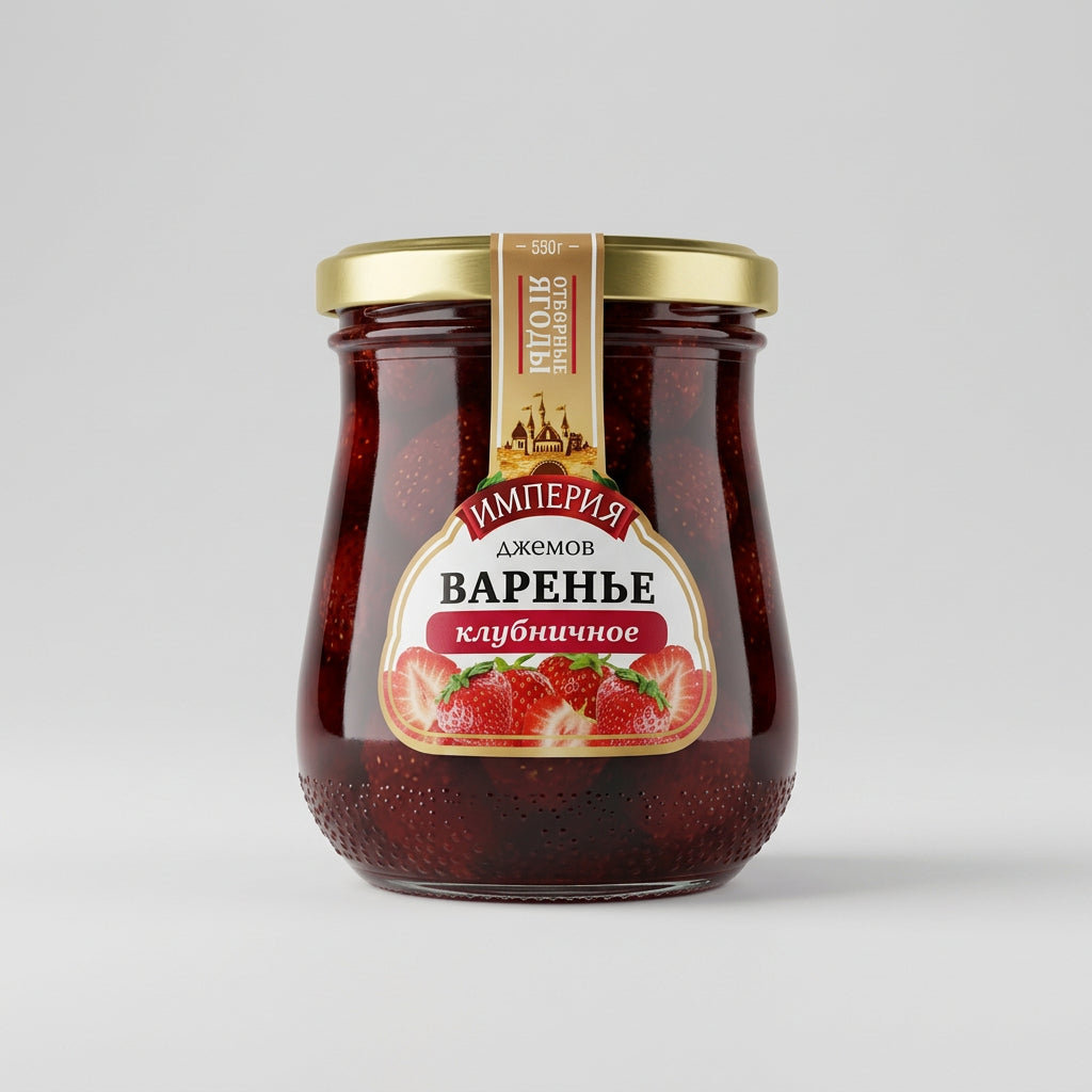 Imperiya Strawberry Varenye, 19 oz (550g)