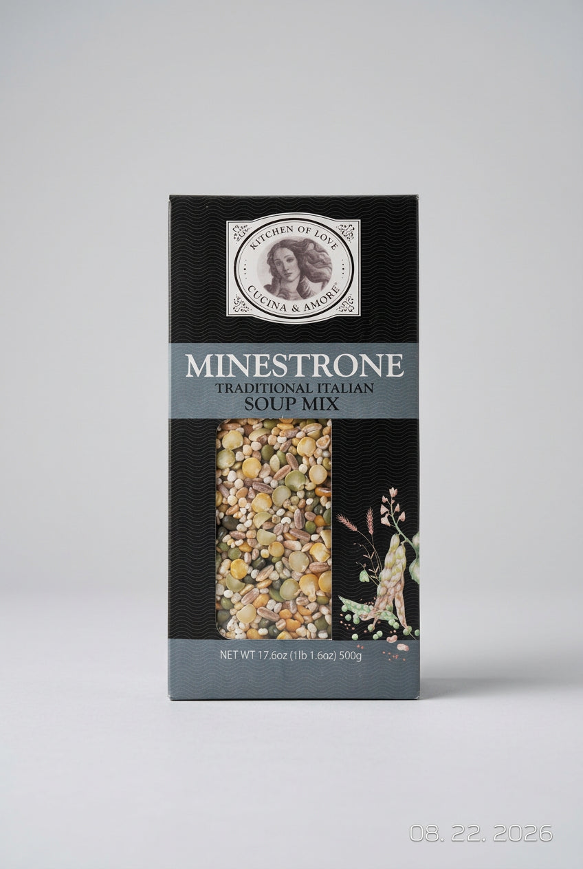 Kitchen of Love Minestrone Traditional Italian Soup Mix, 17.6 oz (500g)