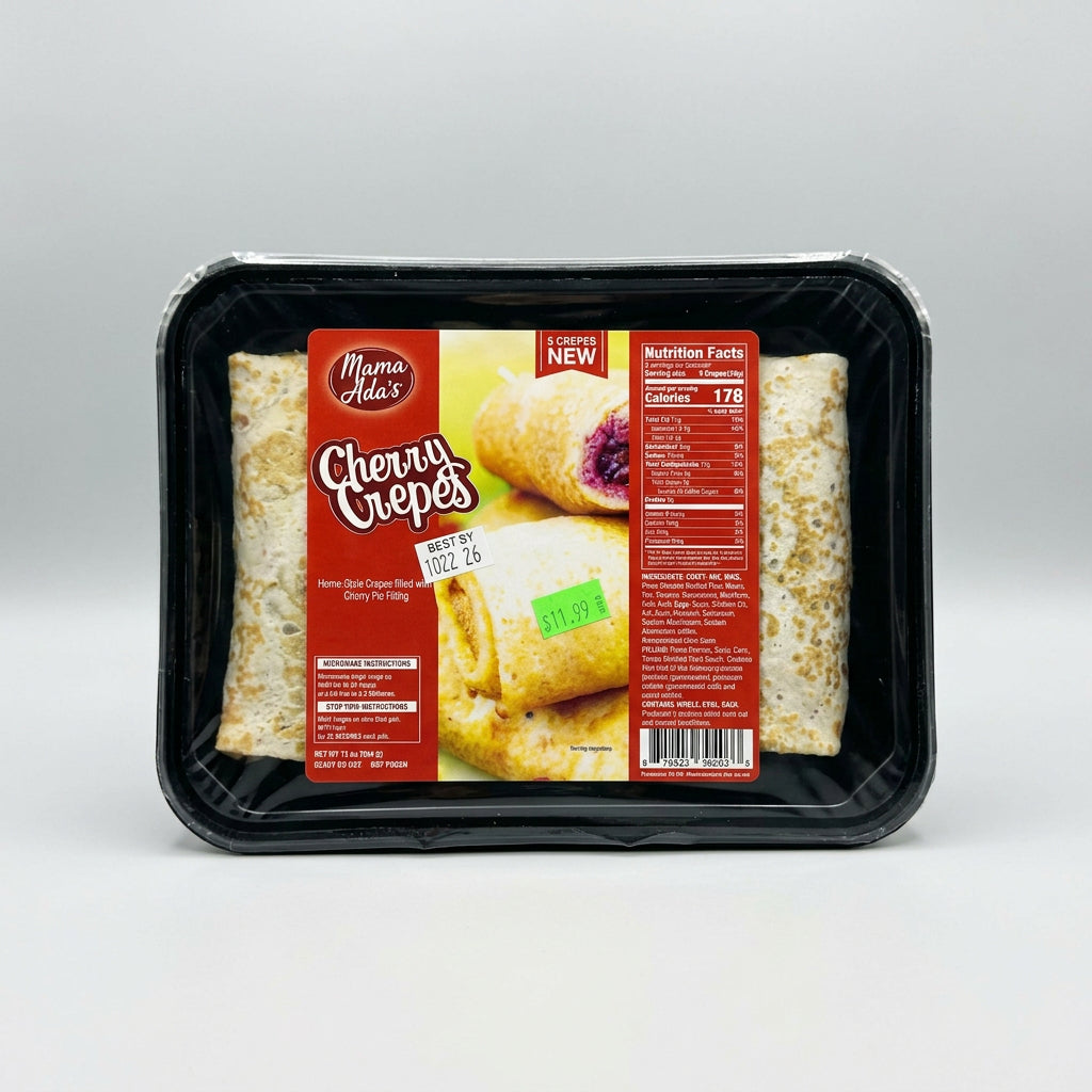 Mama Ada's Cherry Crepes, 5 Crepes, 16 oz (454g)