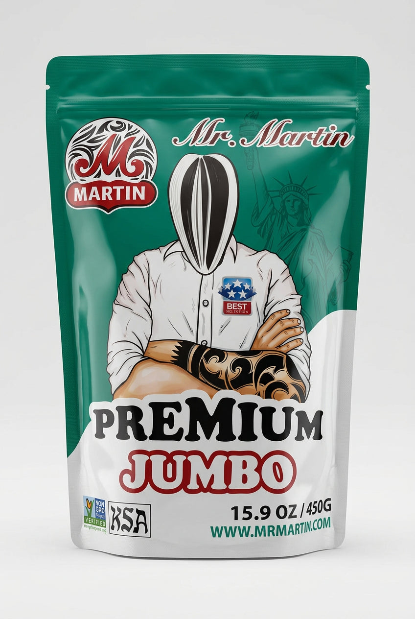 Mr. Martin Premium Jumbo Roasted Sunflower Seeds, 15.9 oz (450g)
