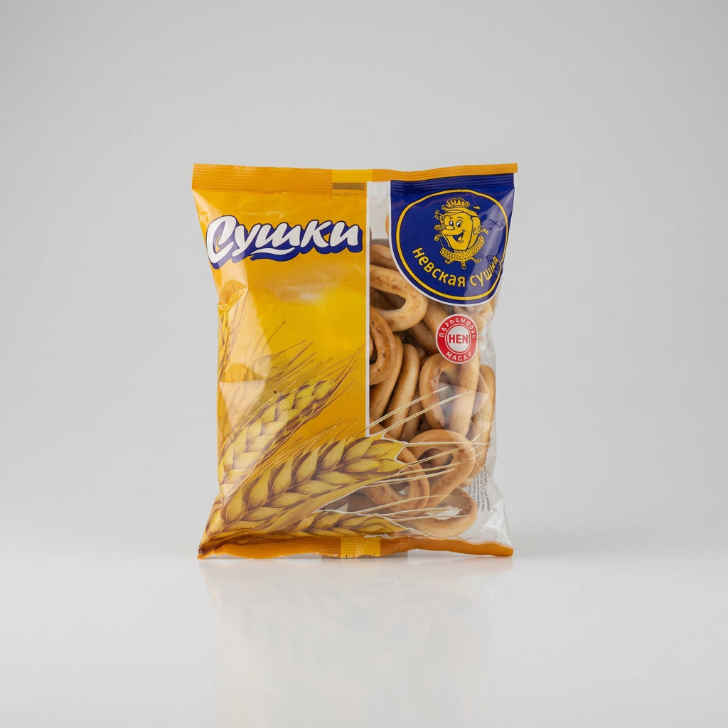 Nevskaya Sushka Chelnochok Bread Rings, 12.35 oz (350g)