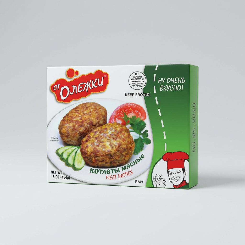 Ot Olezhki Kotlety Myasnye Meat Patties, 16 oz (454g)