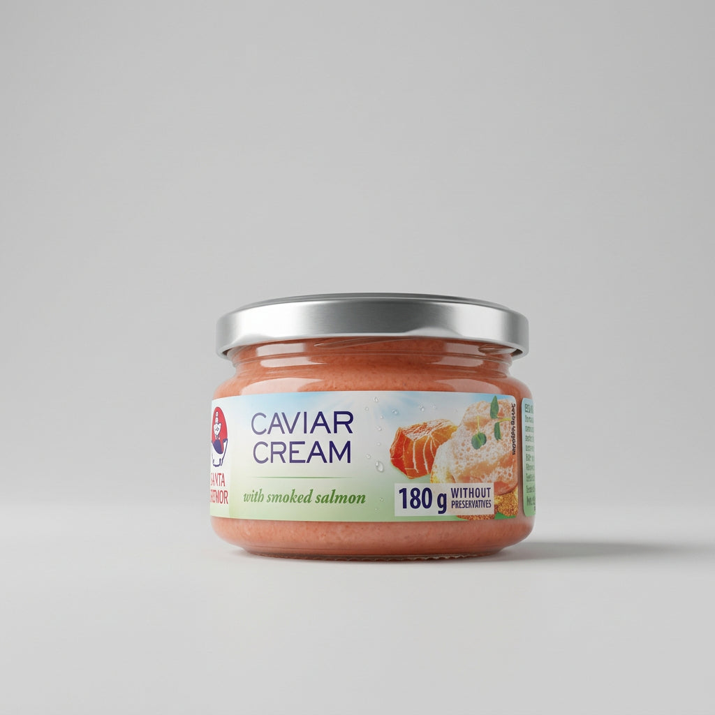Santa Bremor Caviar Cream with Smoked Salmon, 180 g