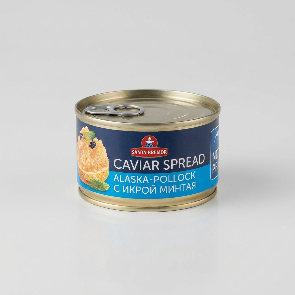 Santa Bremor Caviar Spread with Alaska Pollock Roe, 4.59 oz (130g)