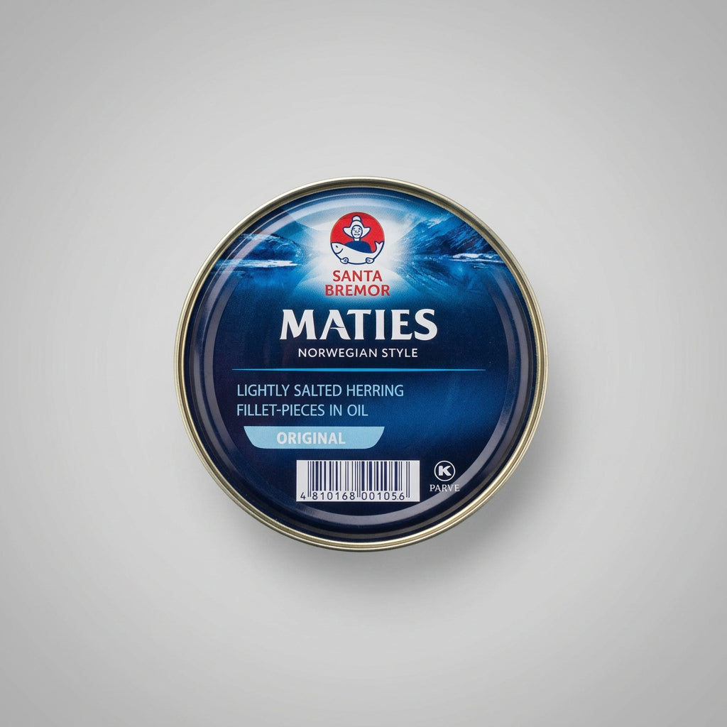 Santa Bremor Maties Lightly Salted Herring Fillet-Pieces in Oil, 9.17 oz (260g)
