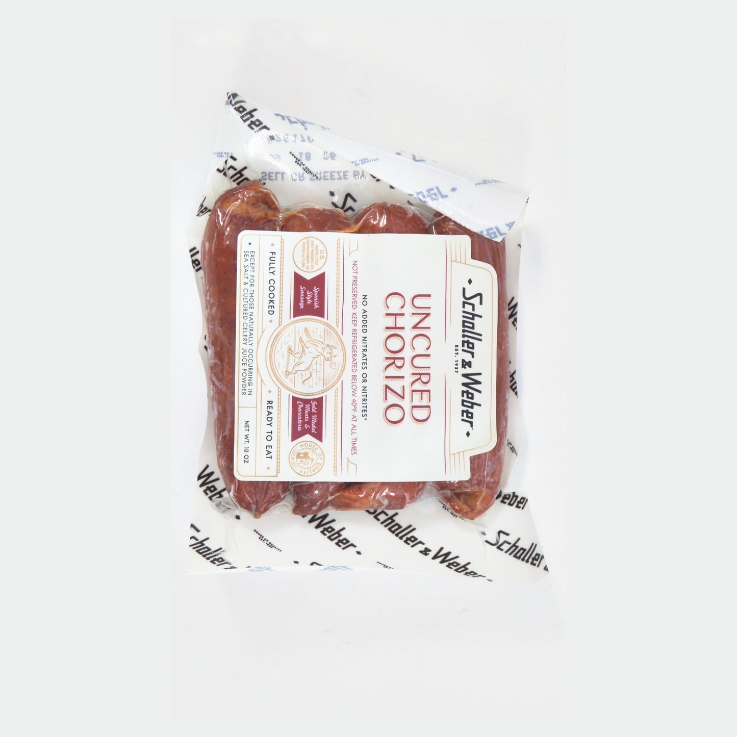 Schaller & Weber Uncured Chorizo, Spanish Style Sausage