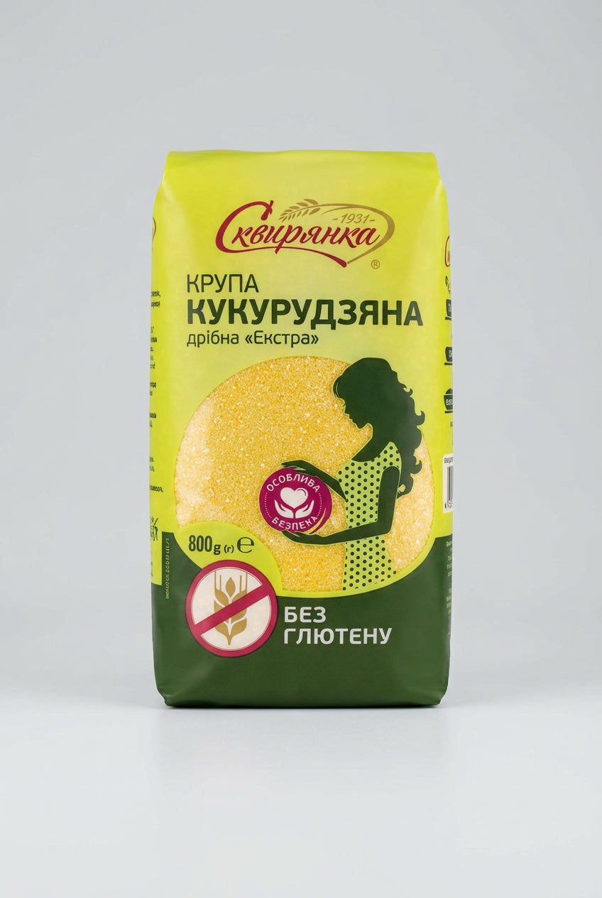 Skviryanka Corn Groats Extra Fine, Gluten-Free, 800g
