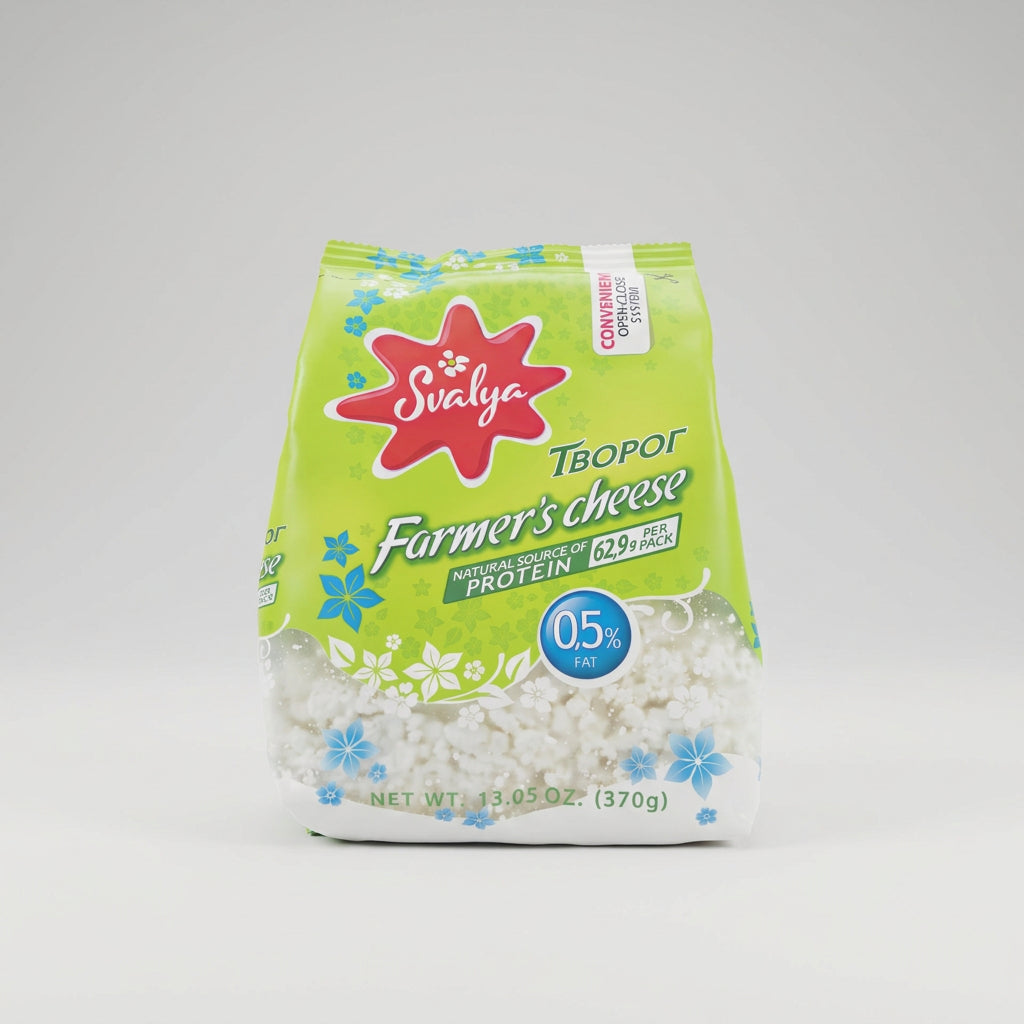 Svalya Farmer's Cheese Tvorog 0.5% Fat, 13.05 oz (370g)