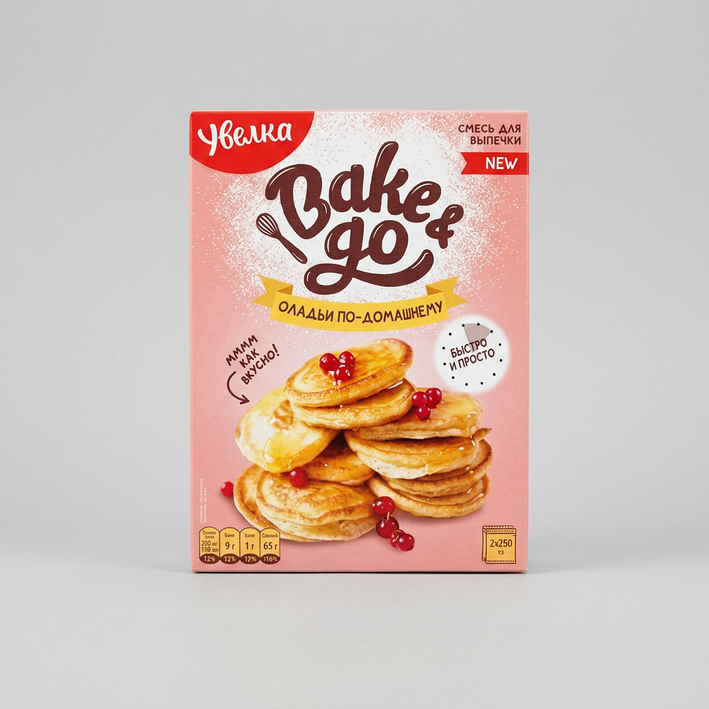 Uvelka Bake & Go Russian-Style Pancake Mix, 17.6 oz (500g)