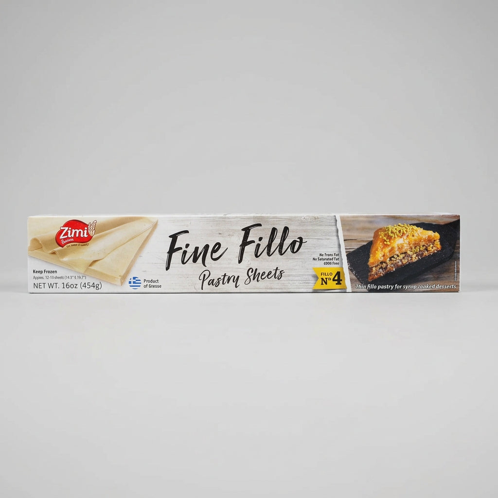 Zimi Fine Fillo Pastry Sheets No. 4, 16 oz (454g)