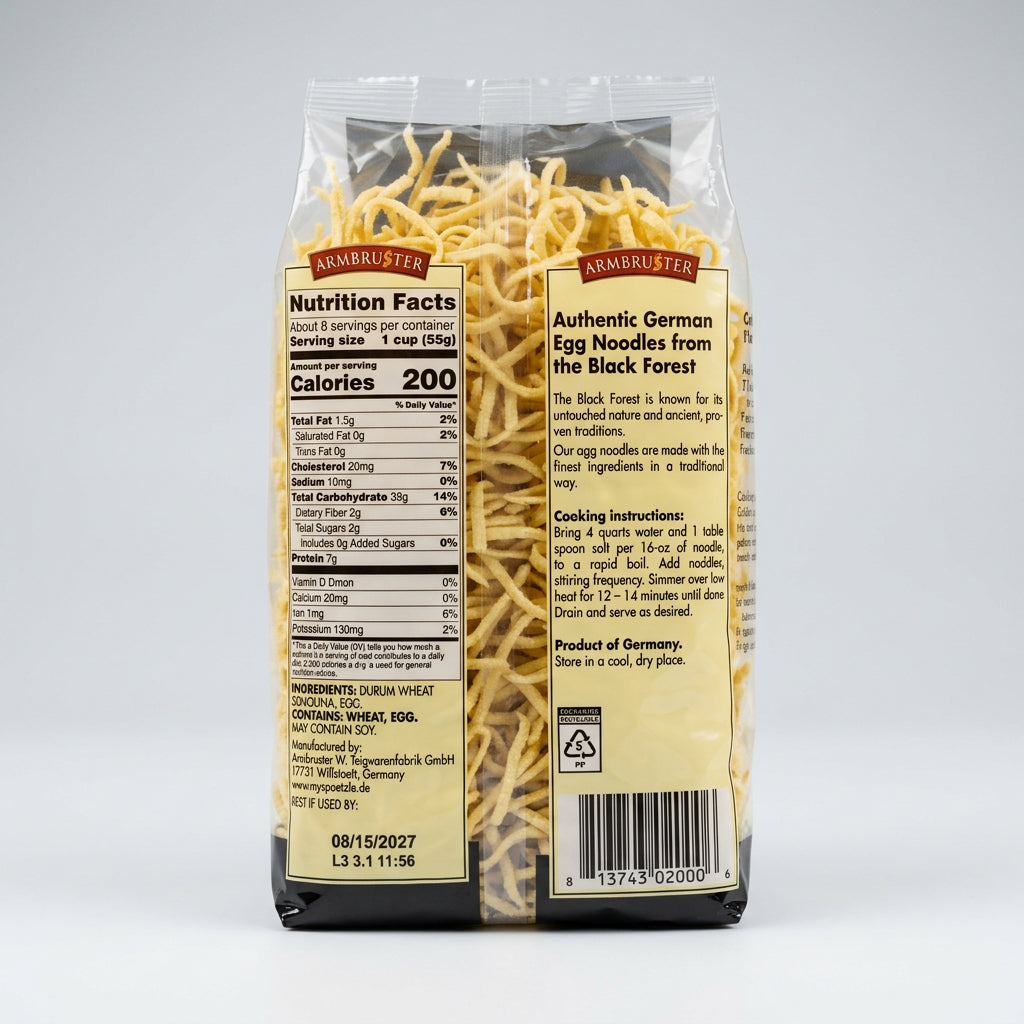Armbruster Black Forest Spätzle Noodles, 16.0 oz (454g)