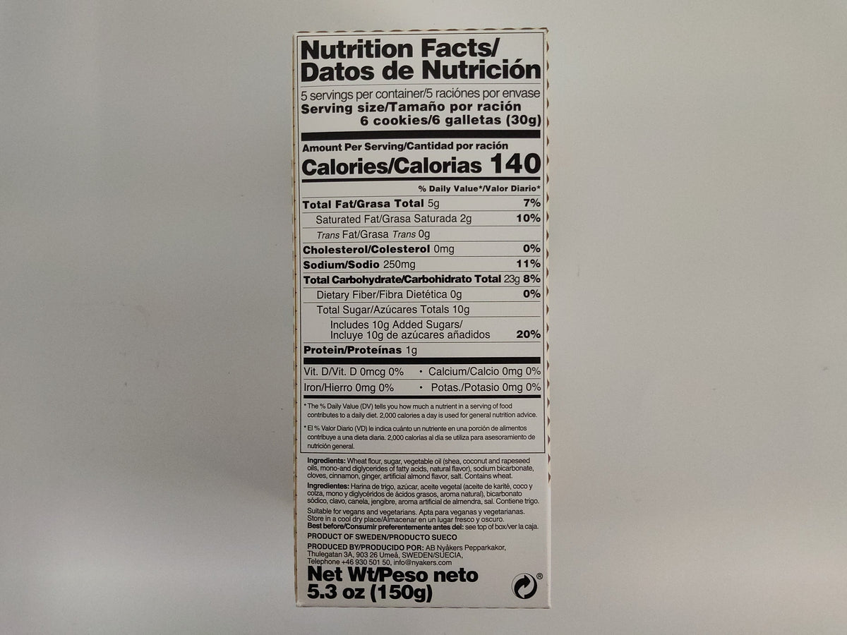 Nyåkers Ginger Snaps, 5.3 oz (150g)