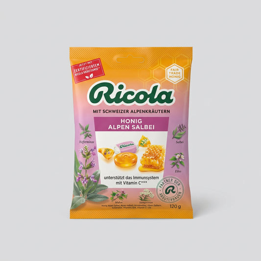 Ricola Honey Alpine Sage / Honig-Alpensalbei, 2.65 oz (75g) — front