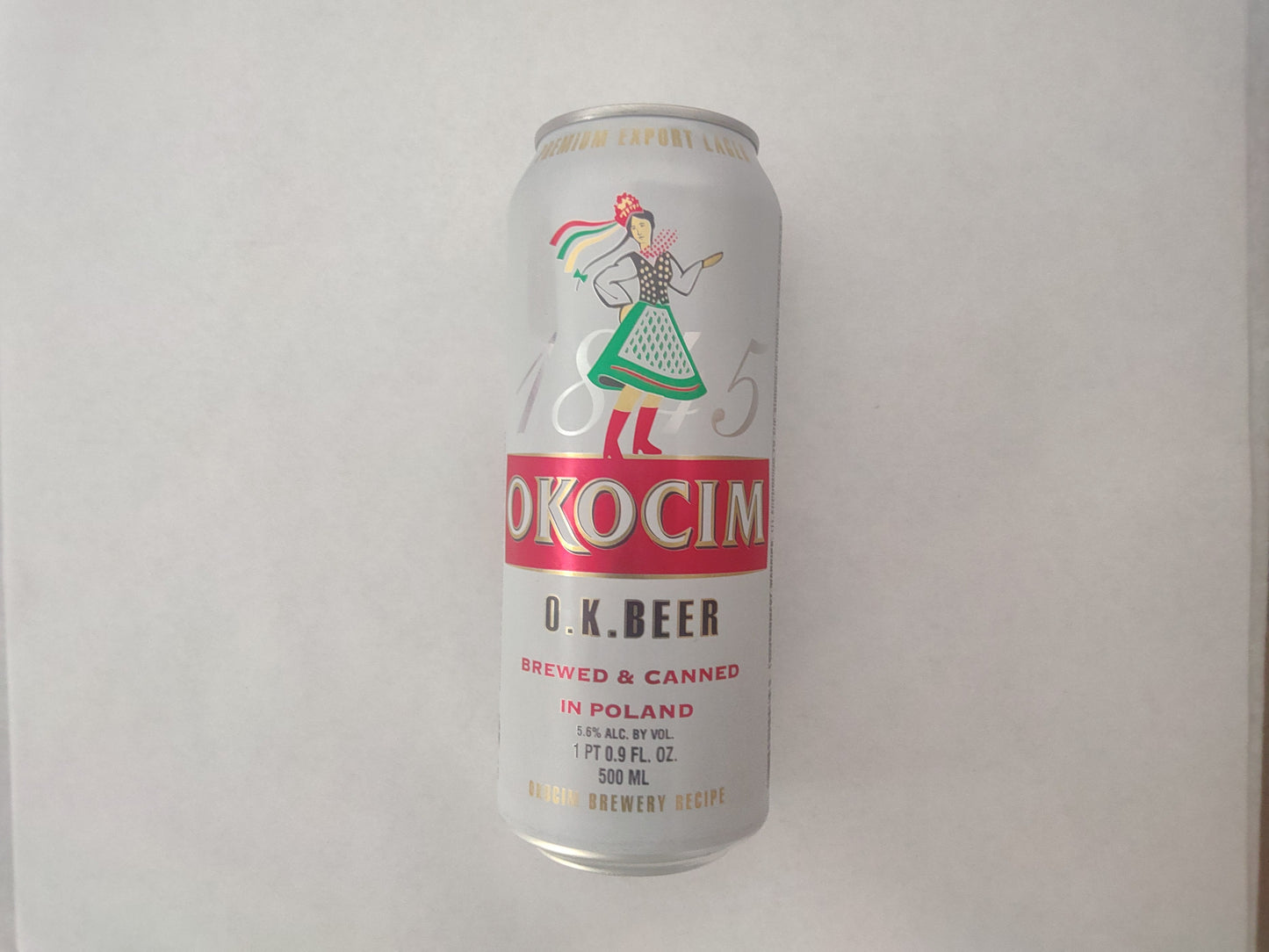 Okocim O.K. Beer, 1 pt 0.9 fl oz (500ml)