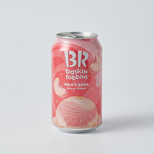 Baskin Robins Peach Yogurt Milky Soda, 0.35 L