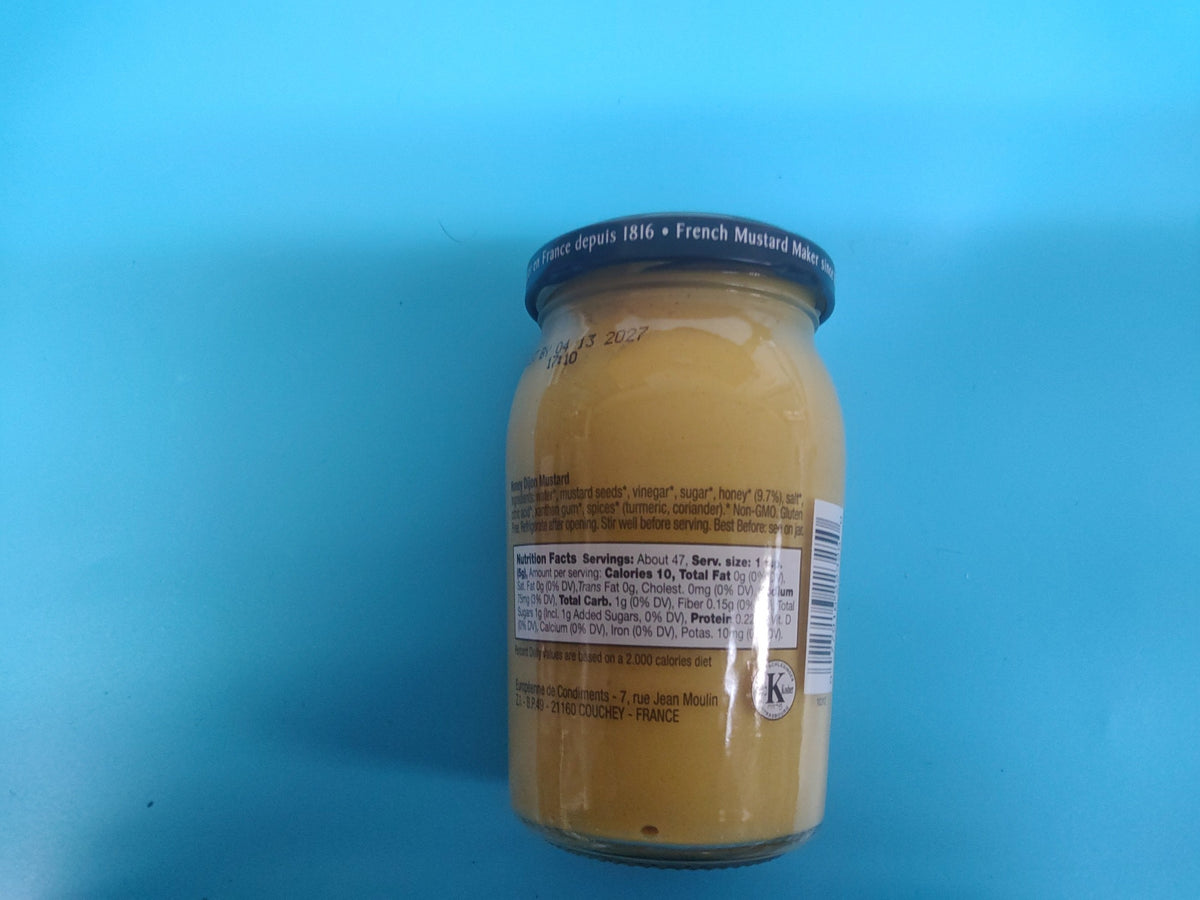 Bornier Honey Dijon Mustard, 8.30 oz (235g) — back