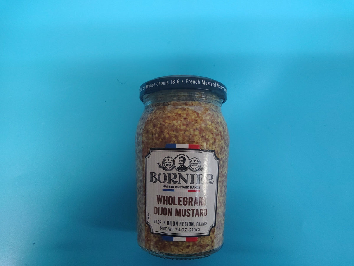 Bornier Wholegrain Dijon Mustard, 7.40 oz (210g) — front