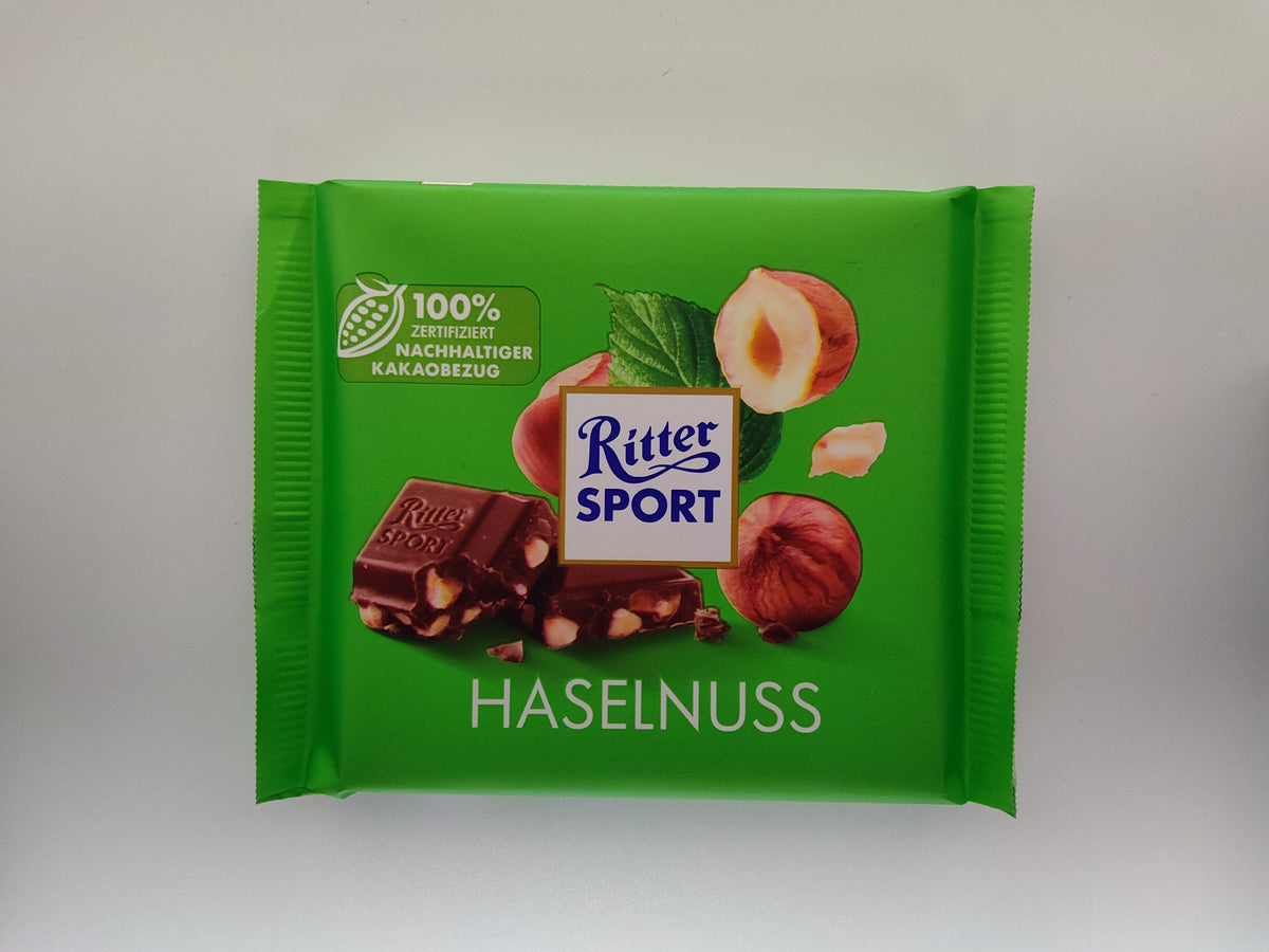 Ritter Sport Chopped Hazelnuts, 3.5 oz (100 g)