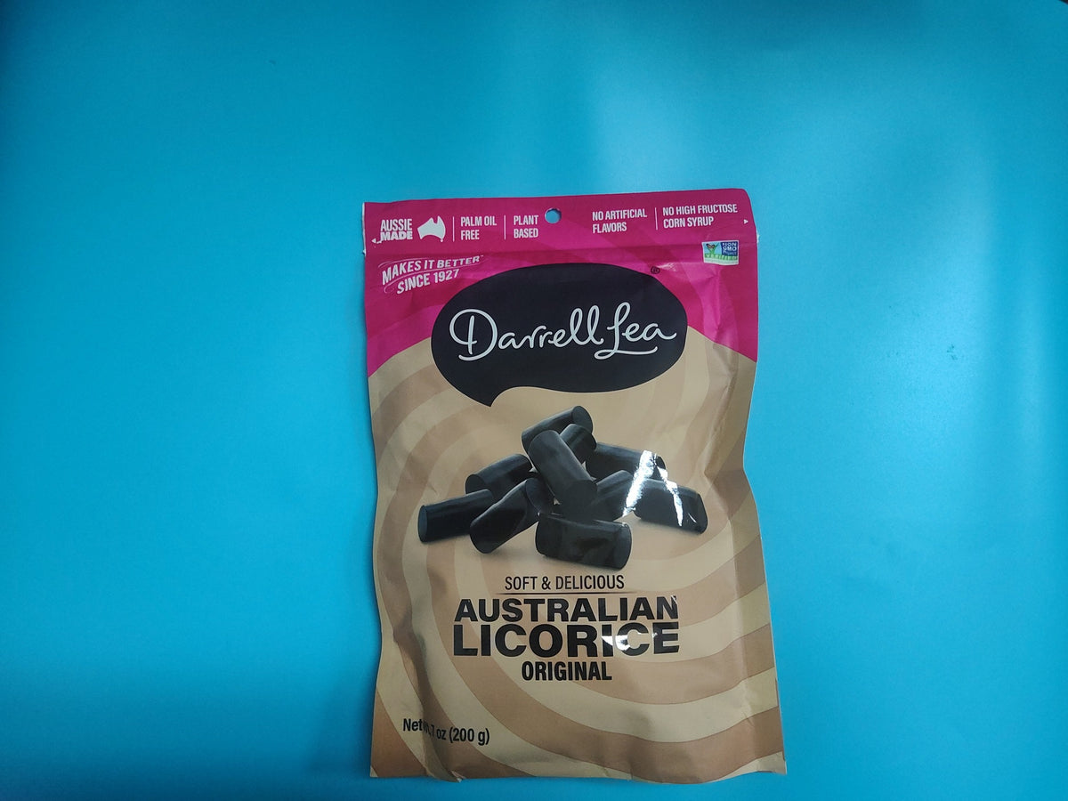 Darrell Lea Soft Australian Licorice – Original, 7 oz (200g) — front