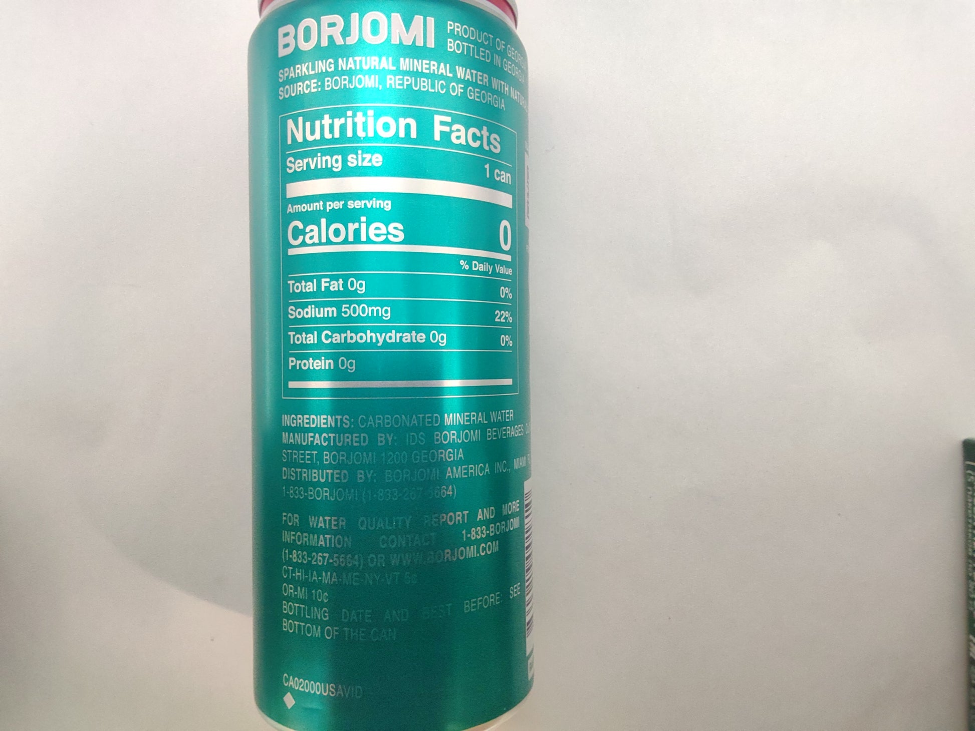 Borjomi Sparkling Natural Mineral Water, 330ml