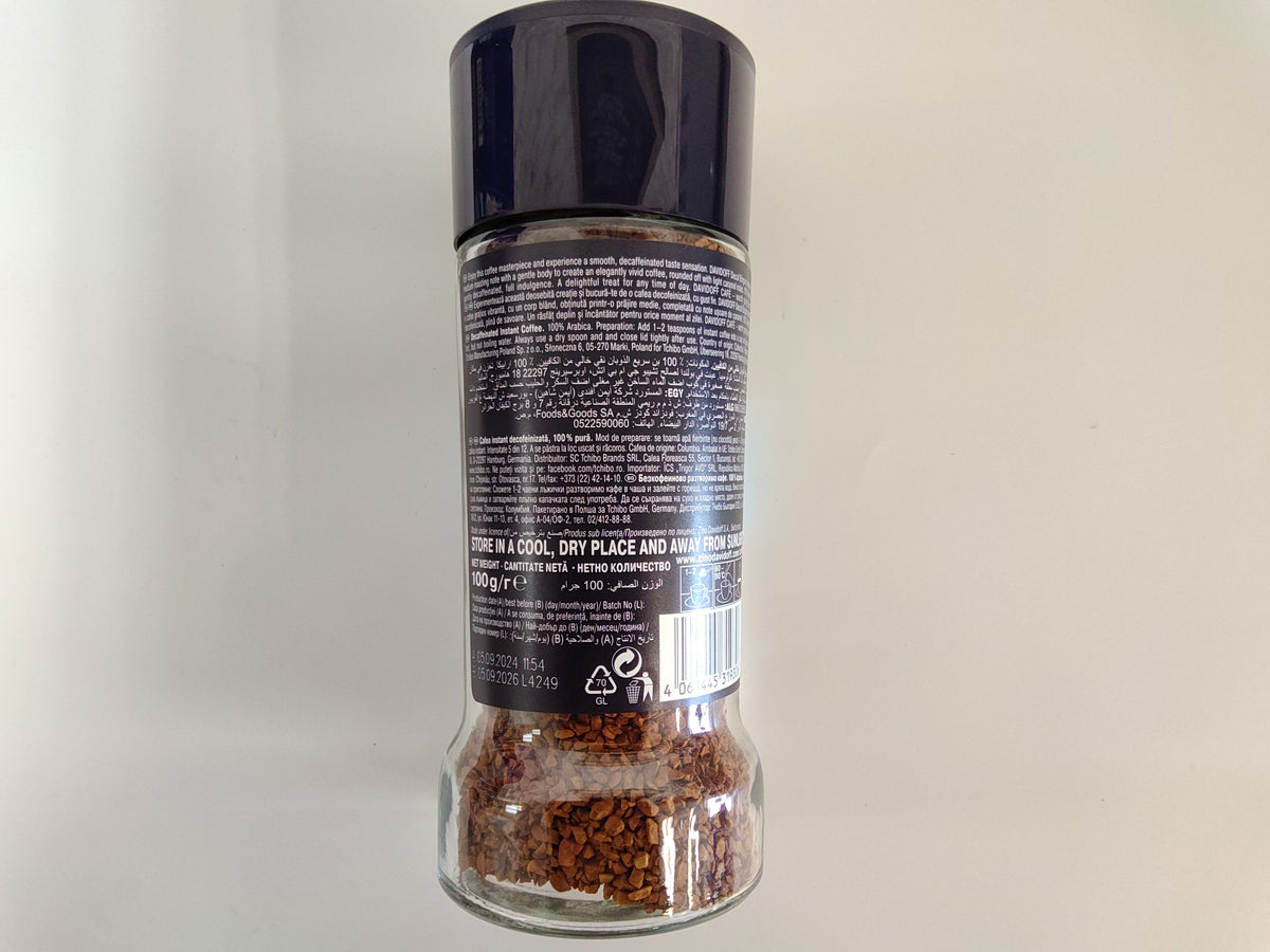 Davidoff Decaf Elegant Instant Coffee, 100 g