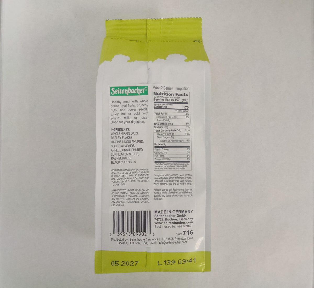 Seitenbacher Muesli Berries Temptation, 16 oz (454g)