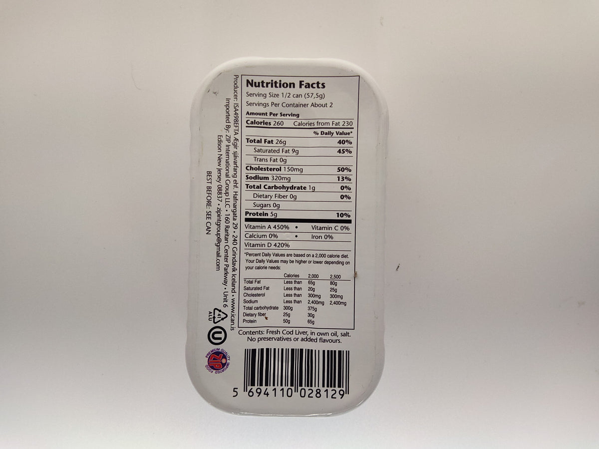 iCan Cod Liver in Own Oil, 4.06 oz (115g)
