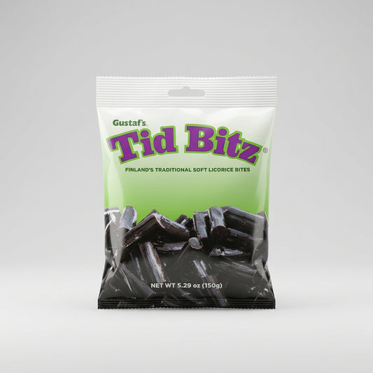 Gustaf's Tid Bitz Soft Licorice, 5.29 oz (150g)