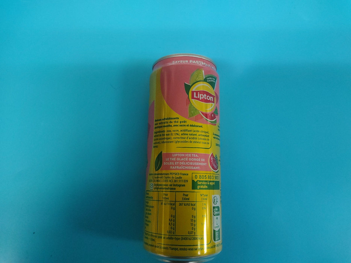 Lipton Ice Tea Watermelon Mint, 0.33 L — back