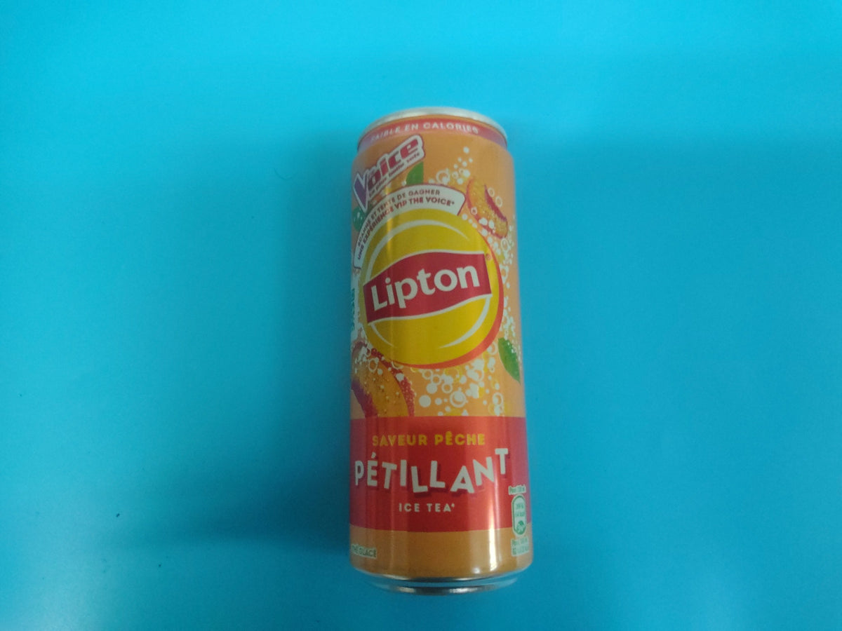 Lipton Sparkling Ice Tea Peach, 0.33 L — front