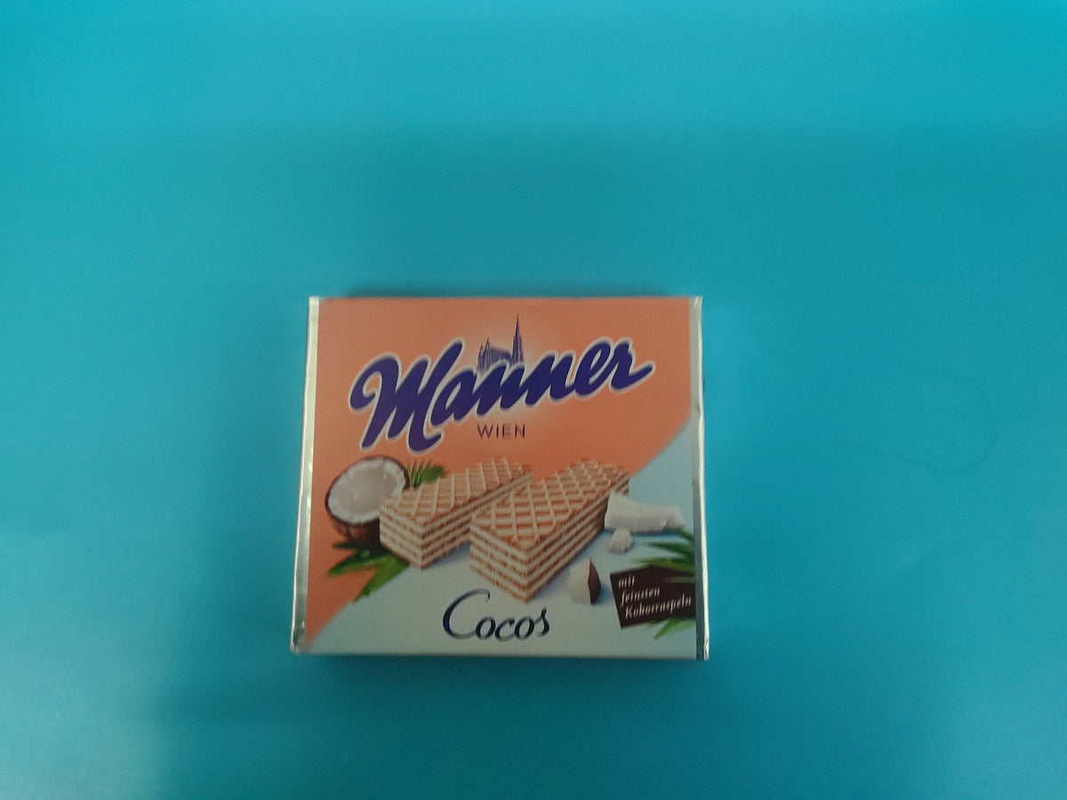 Manner Coconut Cream / Kokoscreme Wafers, 2.65 oz (75g) — front