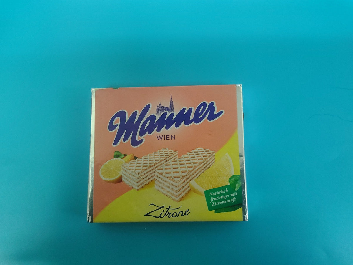 Manner Lemon Cream / Zitronencreme Wafers, 2.65 oz (75g) — front