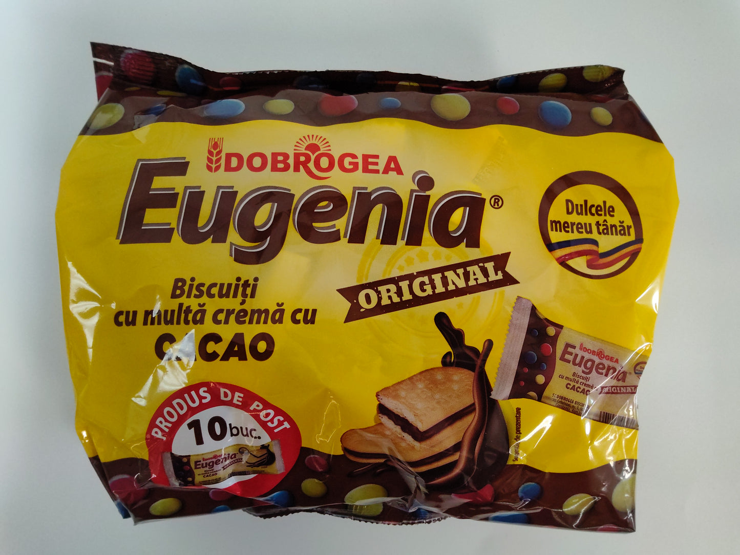 Dobrogea Eugenia Original Cocoa Cream Biscuits, 5.3 oz (150g)