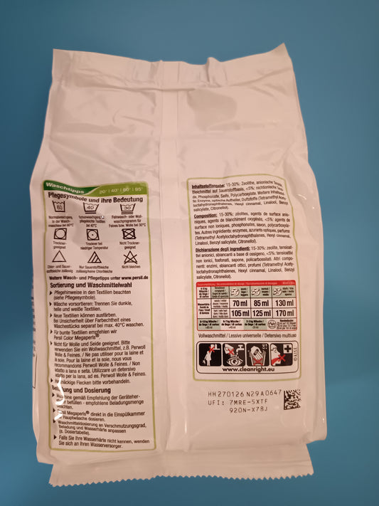 Persil Universal Megaperls Laundry Powder, 1.04 kg (16 washes) — back