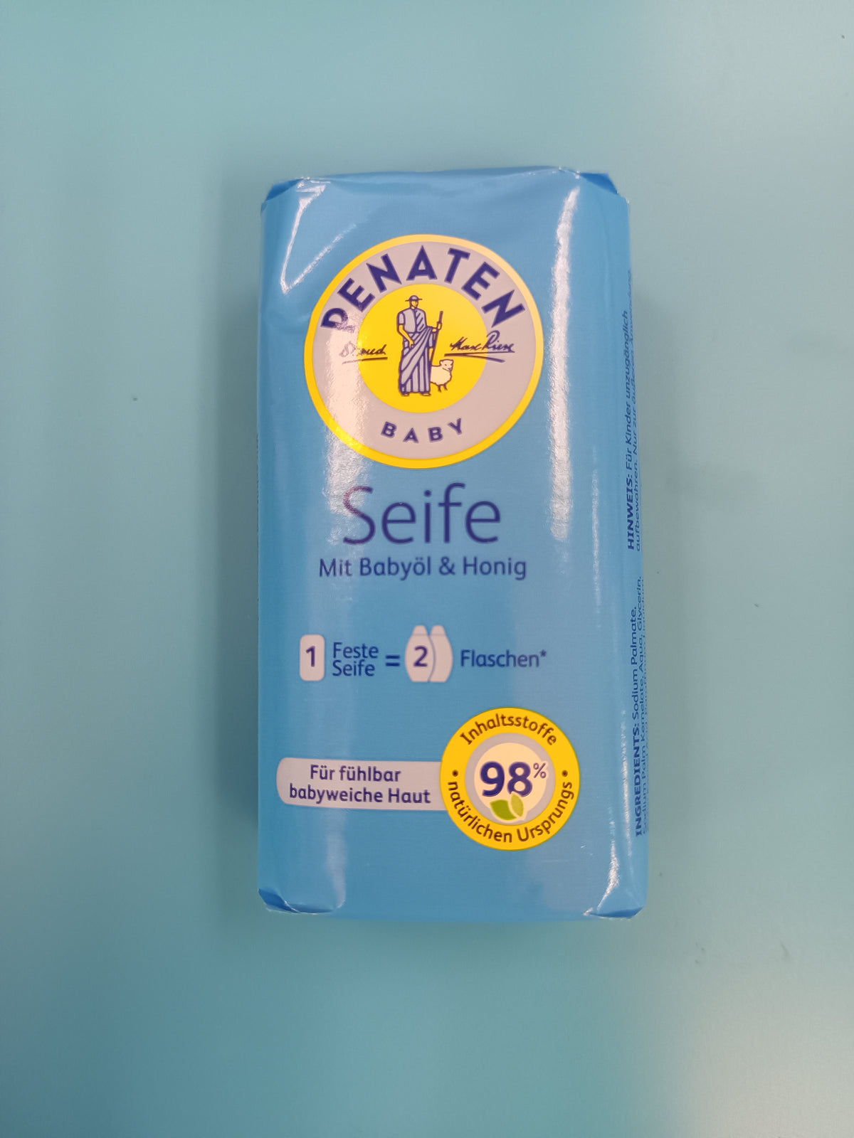Penaten Baby Soap with Baby Oil & Honey, 90 g — front