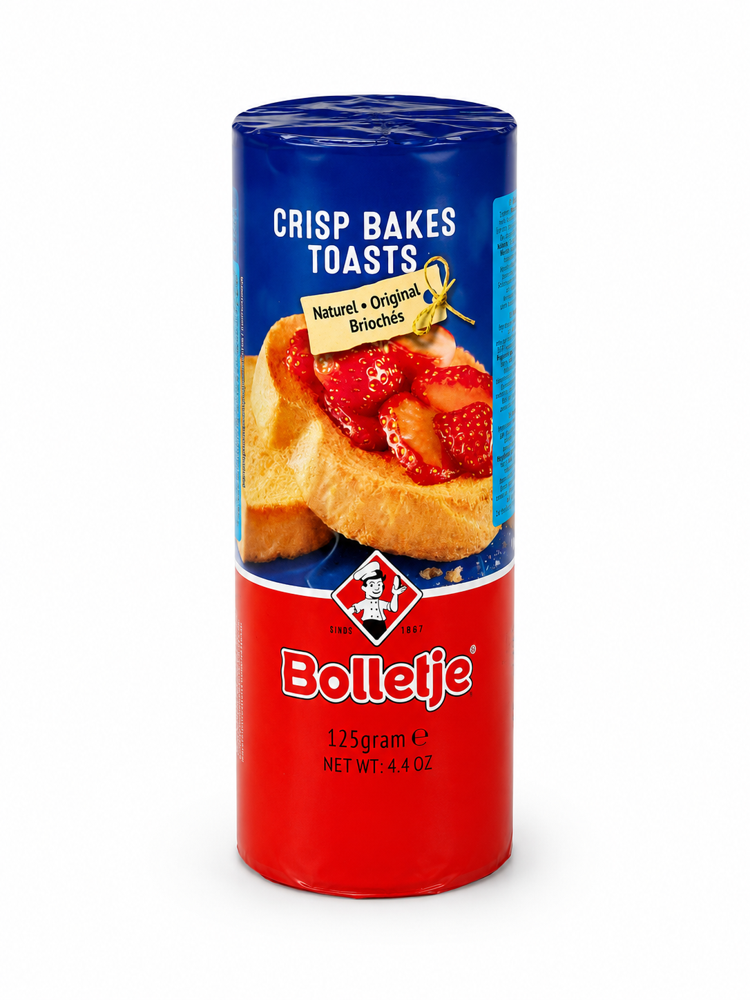 Bolletje Crisp Bakes Toasts Naturel Original, 9.17 oz (260g)