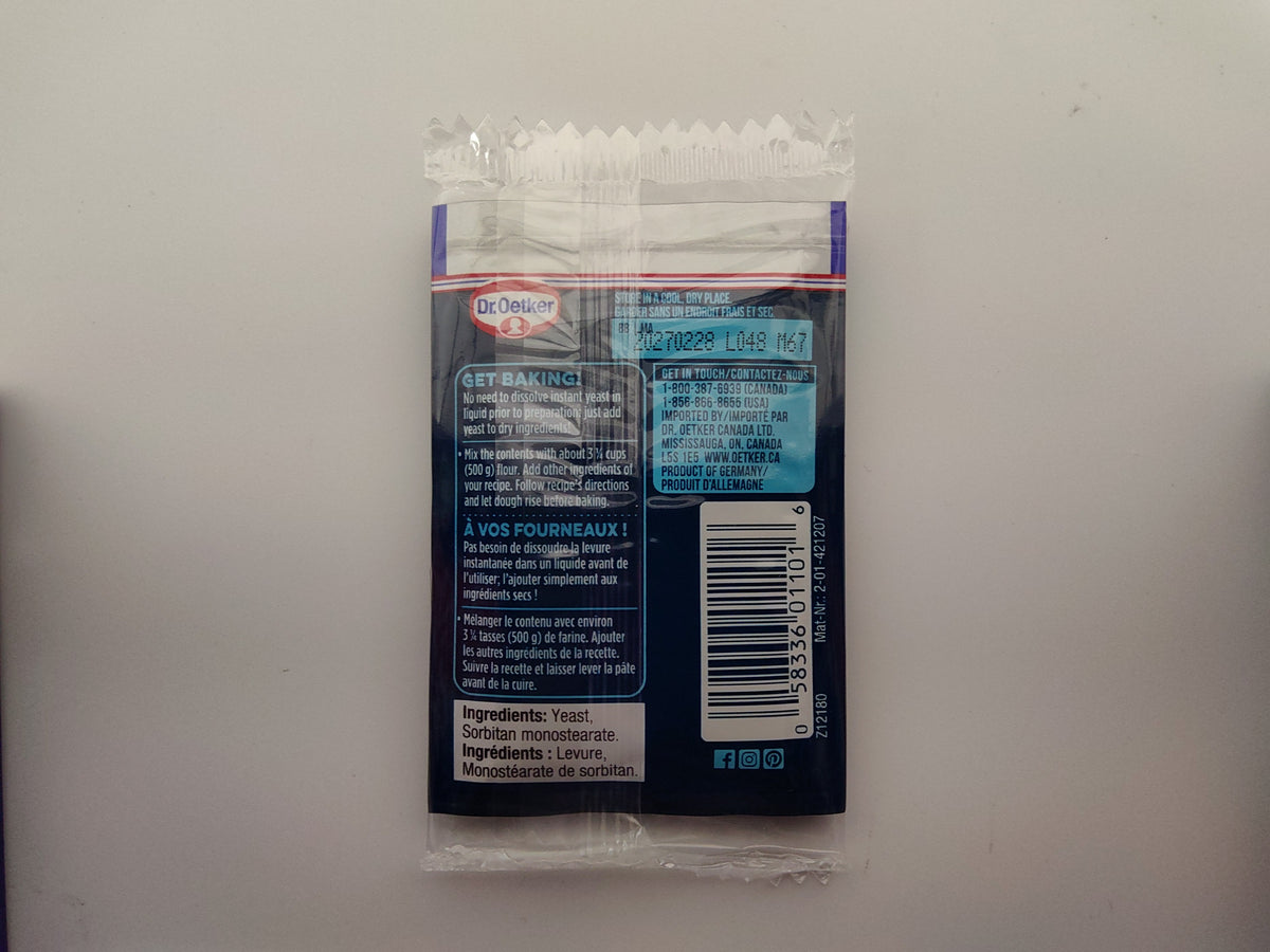 Dr. Oetker Instant Yeast, 3-pack