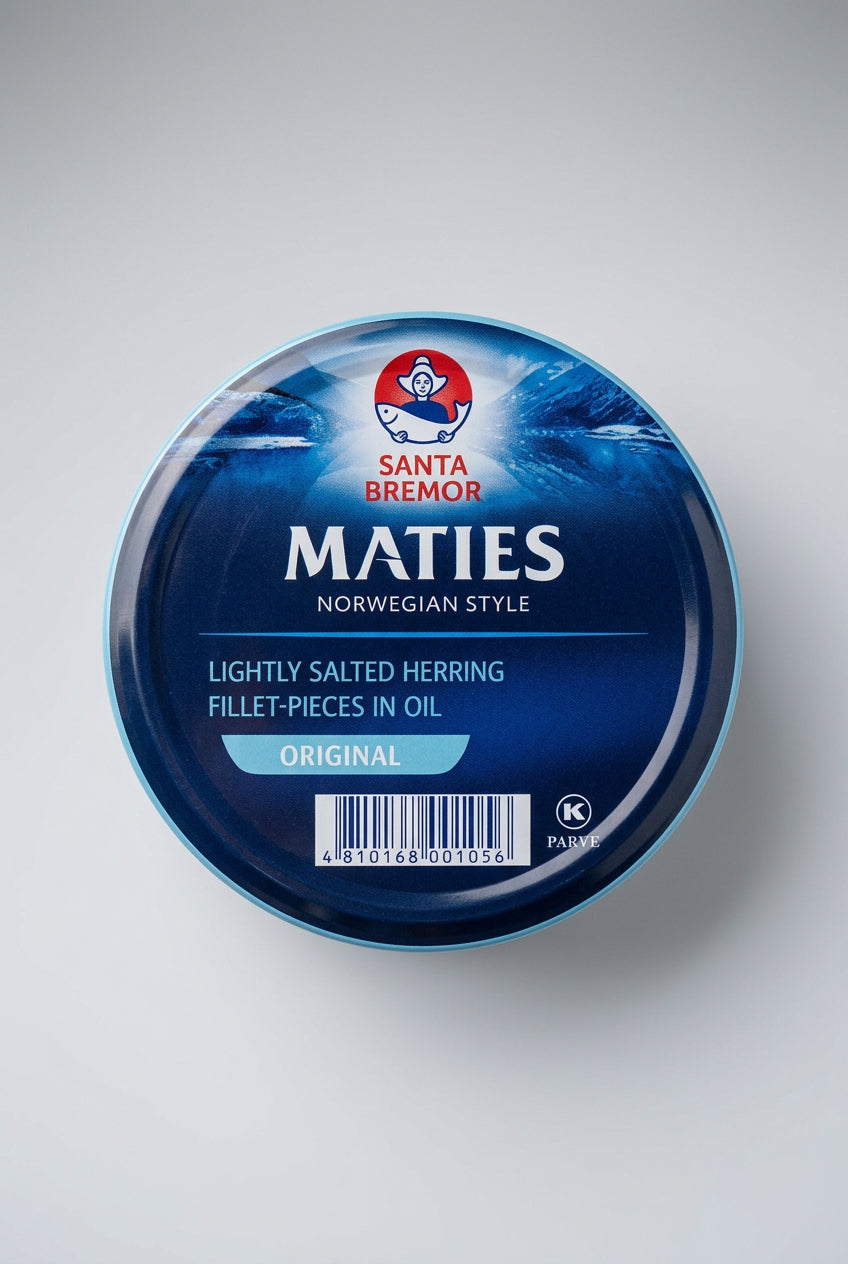 Santa Bremor Maties Lightly Salted Herring Fillet-Pieces in Oil, 9.17 oz (260g)